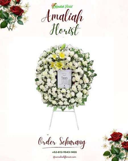 Krans Bunga Duka Penyaringan