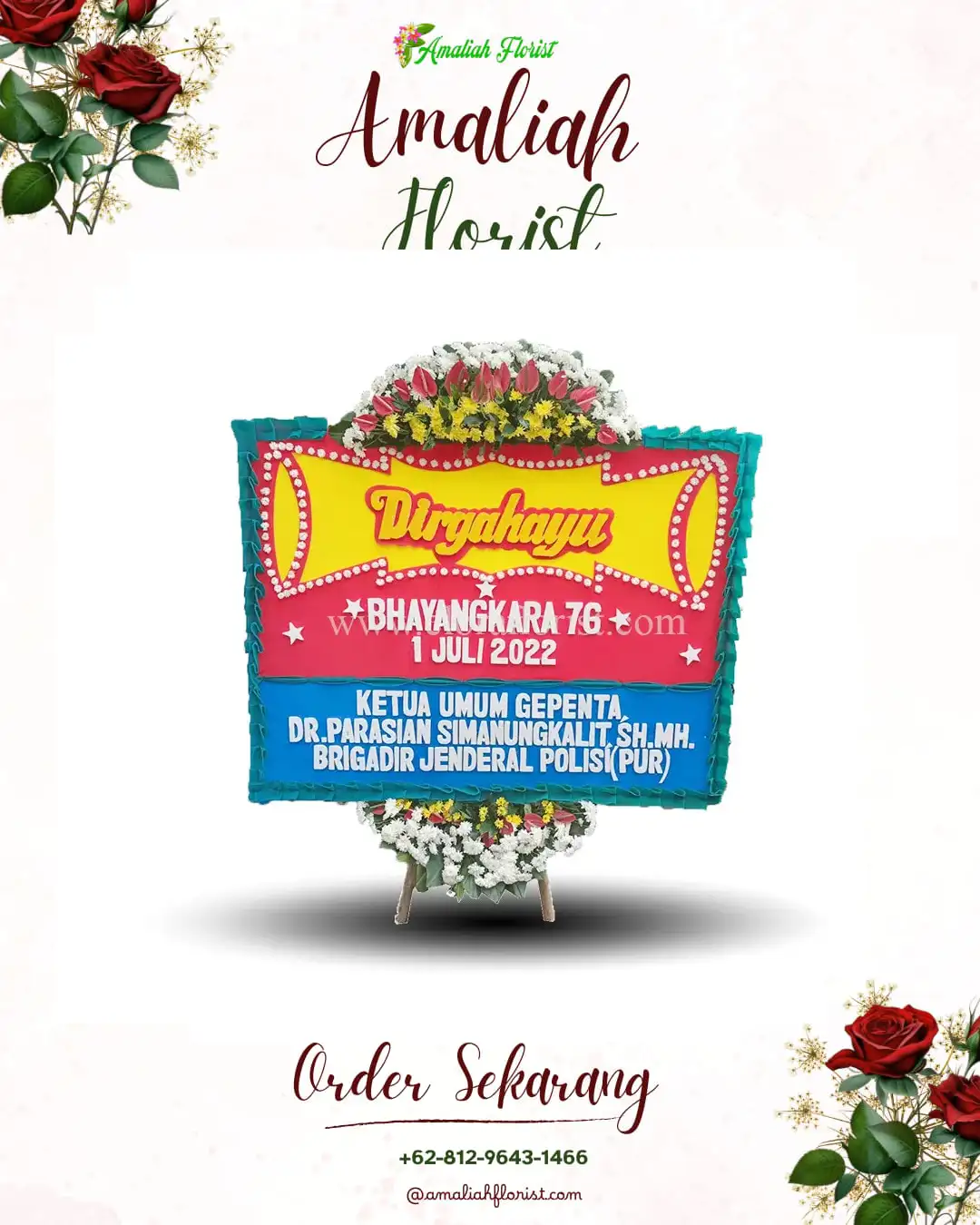 Papan Bunga HUT Ulang Tahun Penyaringan